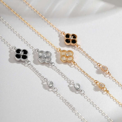 [Elowen Jewels]Delicate Four Leaf Clover Bracelet