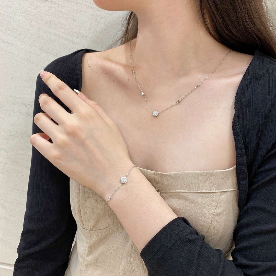 [Elowen Jewels]Dazzling Round Cut Shape Bracelet