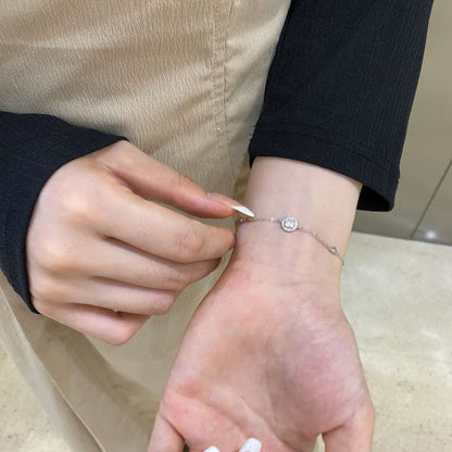 [Elowen Jewels]Dazzling Round Cut Shape Bracelet