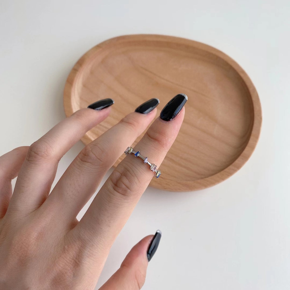 [Elowen Jewels]Unique Trapezoid Cut Daily Ring