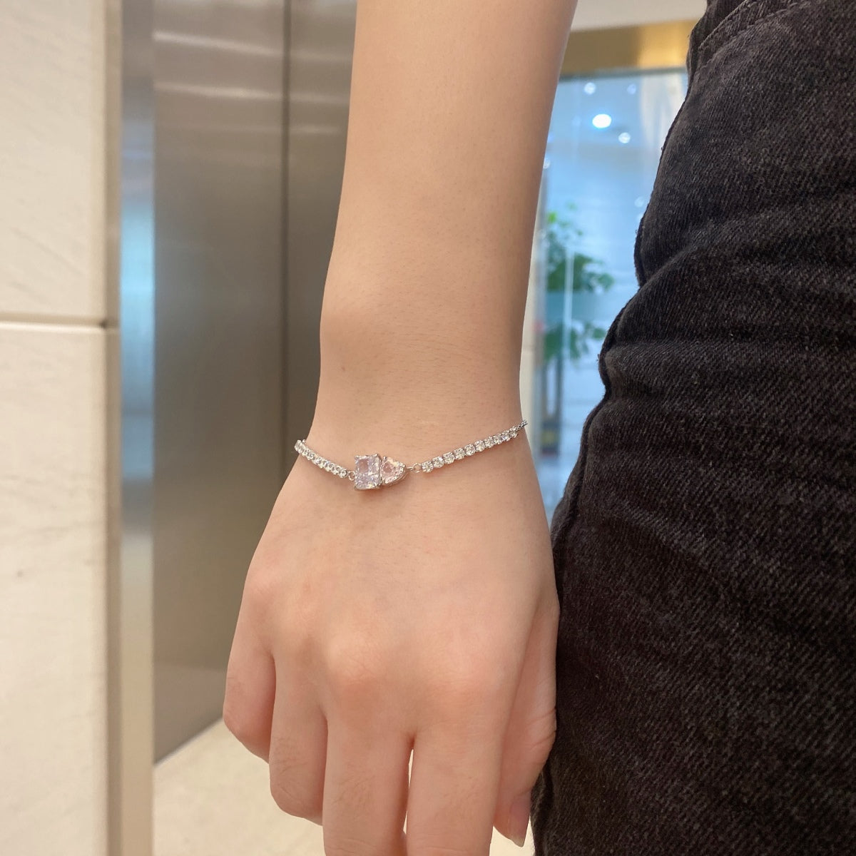 [Elowen Jewels]Dazzling Unique Multi Shape Lover Bracelet