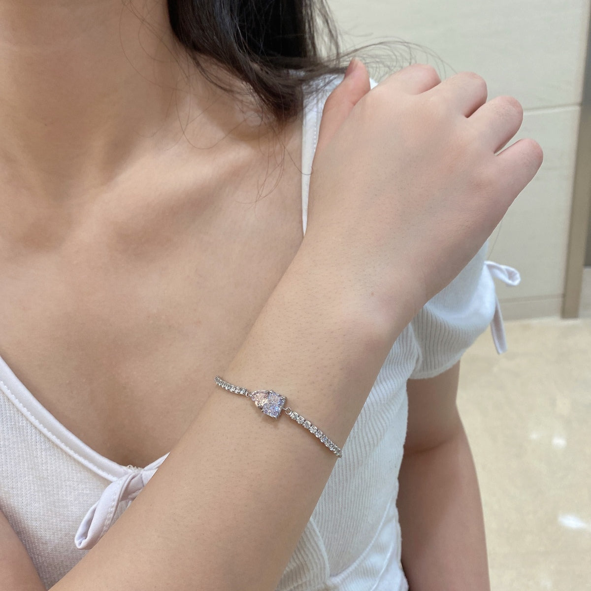 [Elowen Jewels]Dazzling Unique Multi Shape Lover Bracelet