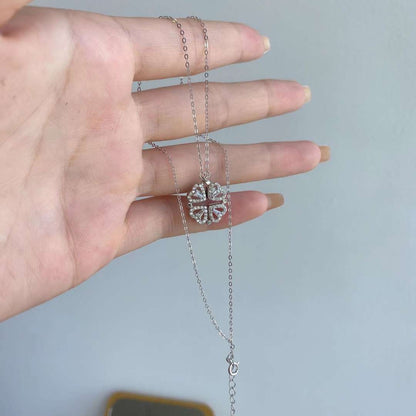 [Elowen Jewels]Ornate Heart Cut Flower Shape Necklace