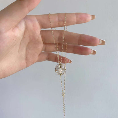 [Elowen Jewels]Ornate Heart Cut Flower Shape Necklace