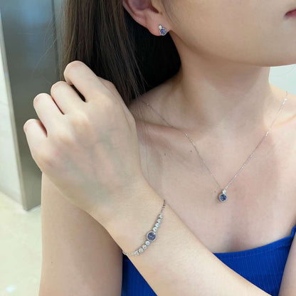 [Elowen Jewels]Luxurious Heart Of The Ocean Bracelet