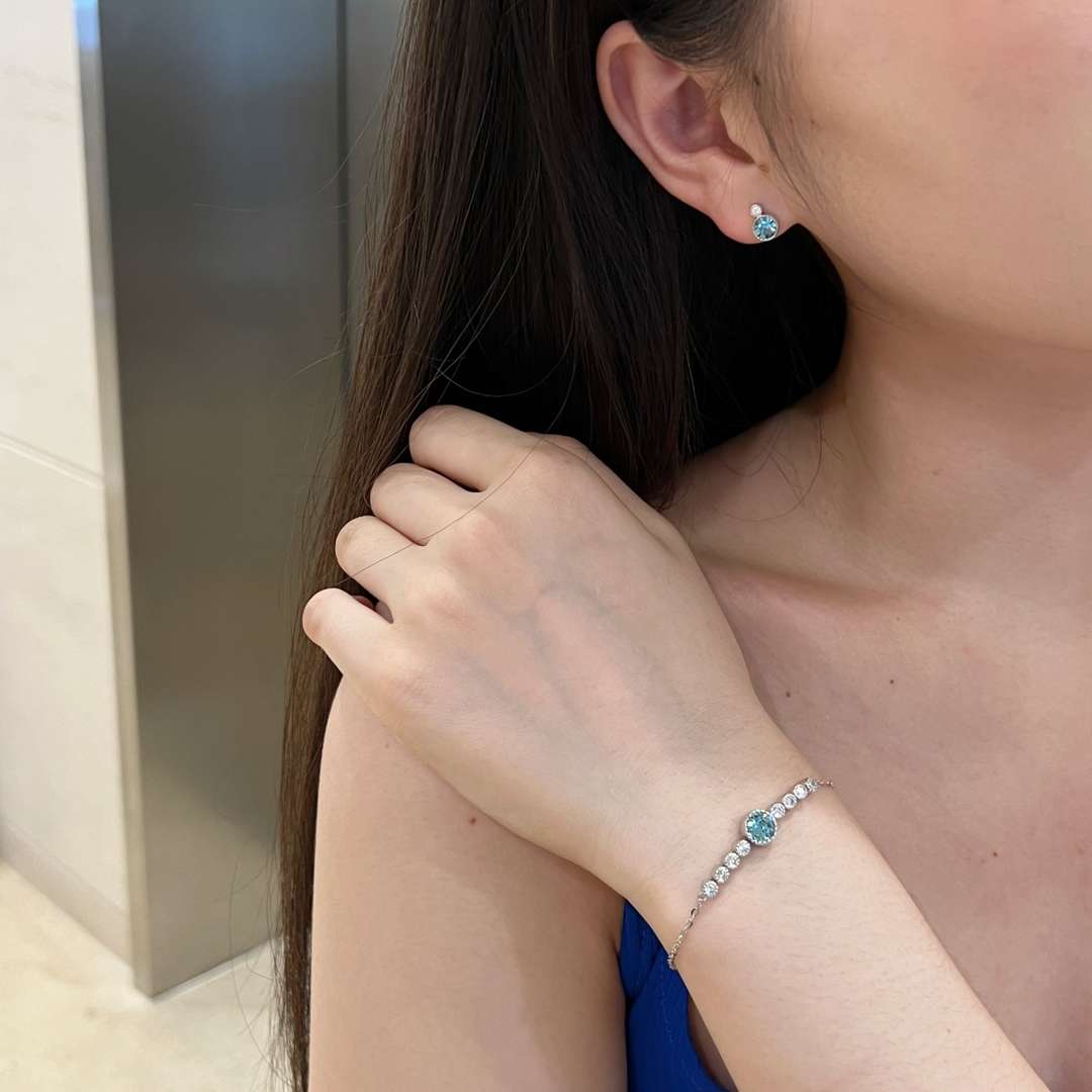 [Elowen Jewels]Luxurious Heart Of The Ocean Bracelet