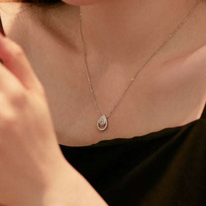 [Elowen Jewels]Sparkling Pear Cut Necklace