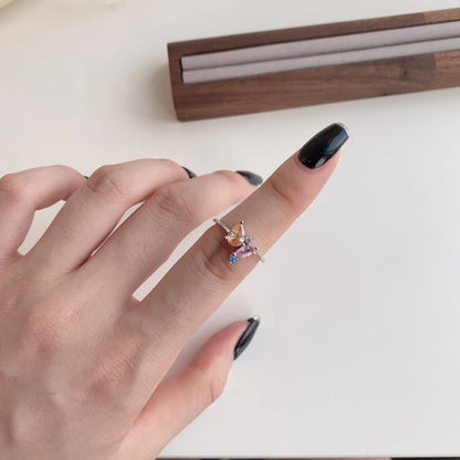 [Elowen Jewels]Radiant Colorful Multi Cut Daily Ring