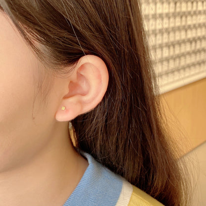 [Elowen Jewels]Delicate Solitaire Earrings