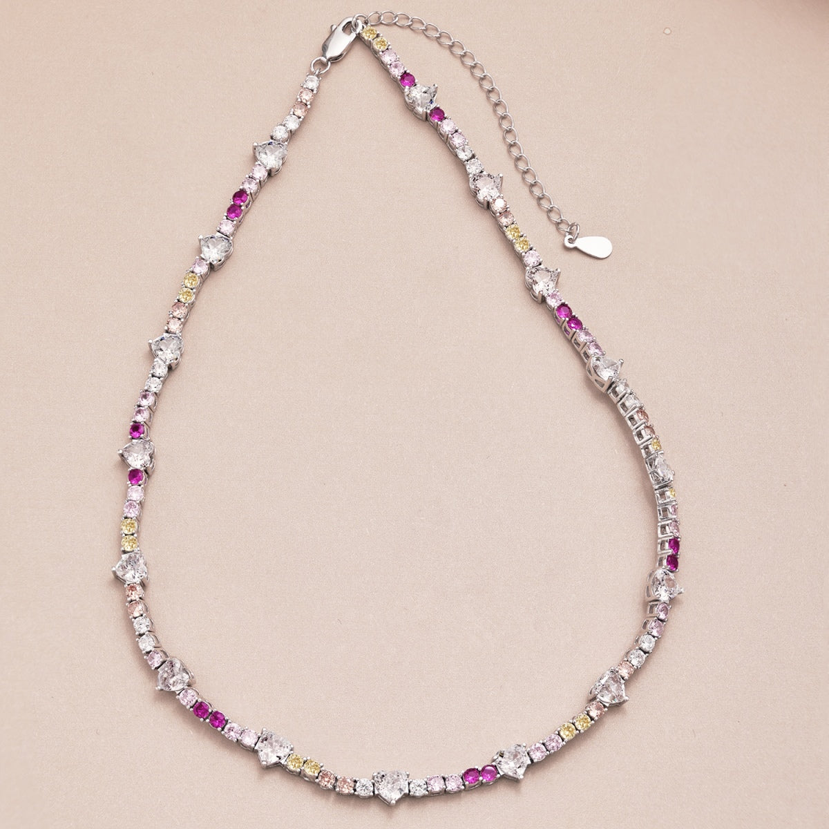 [Elowen Jewels]Delicate Colorful Rainbow Tennis Chain