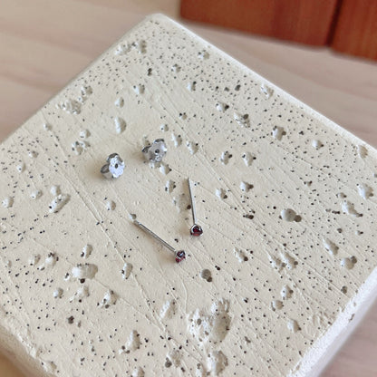 [Elowen Jewels]Delicate Solitaire Earrings