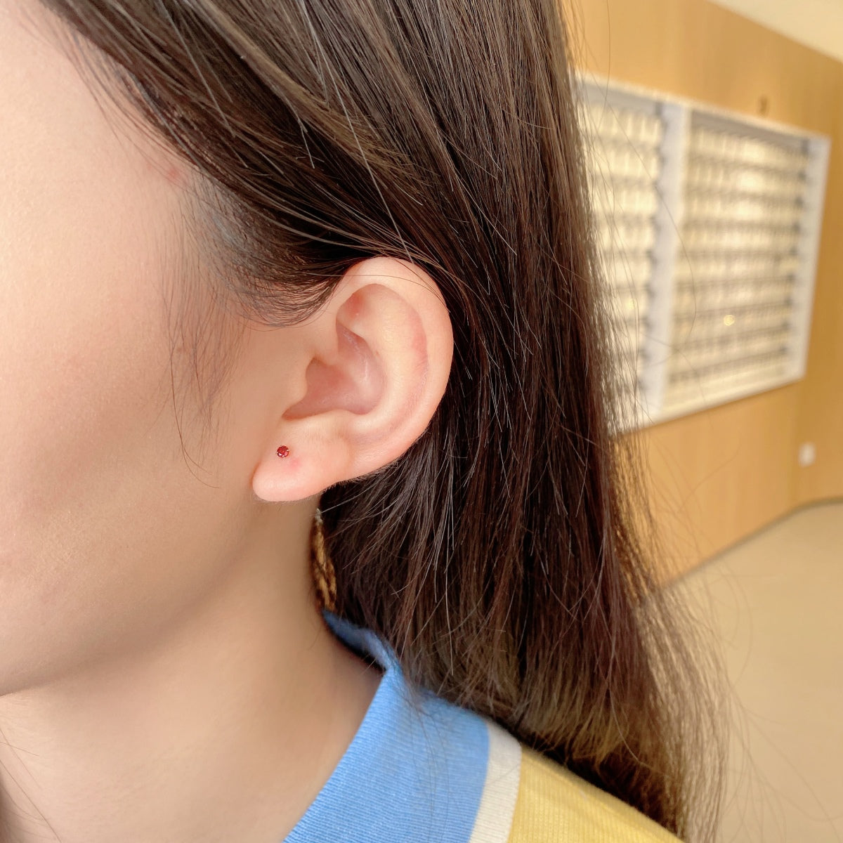 [Elowen Jewels]Delicate Solitaire Earrings