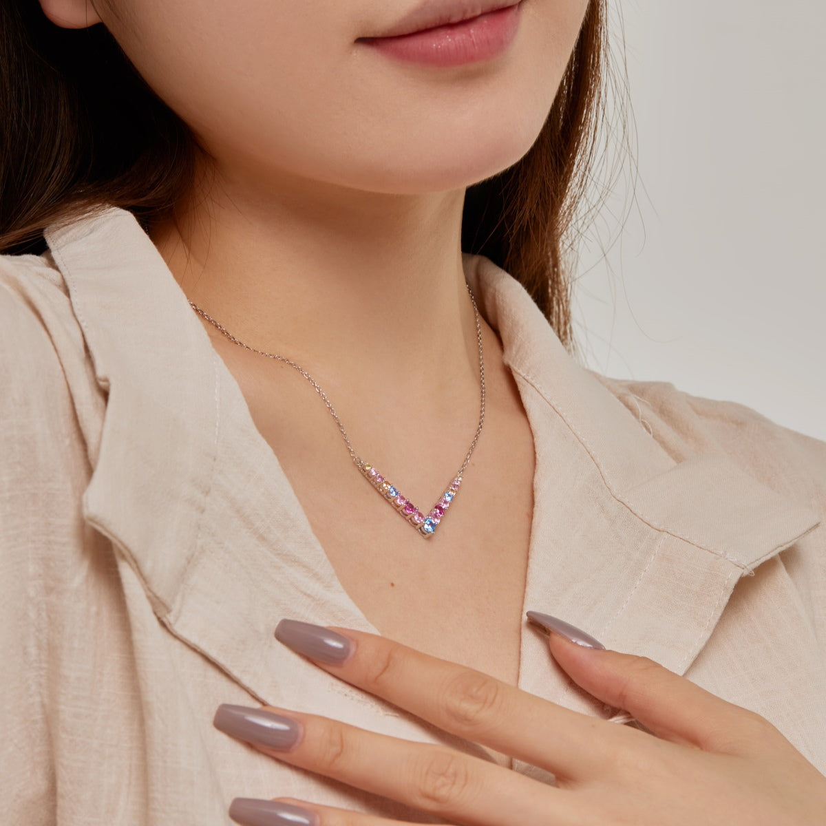 [Elowen Jewels]Ornate Round Cut Necklace