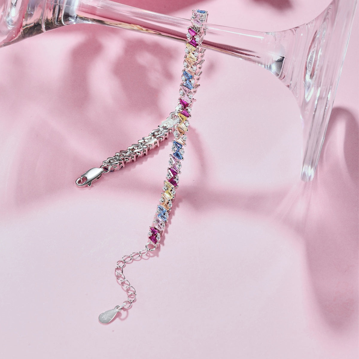 [Elowen Jewels]Ornate Sparkling Multi Cut Party Bracelet