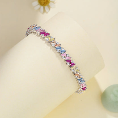 [Elowen Jewels]Ornate Sparkling Multi Cut Party Bracelet