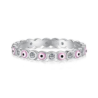 [Elowen Jewels]Sparkling Vibrant Round Shape Daily Ring