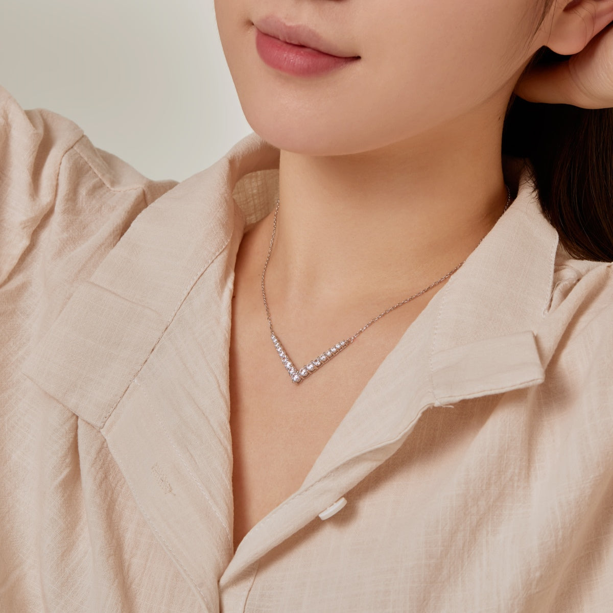 [Elowen Jewels]Ornate Round Cut Necklace