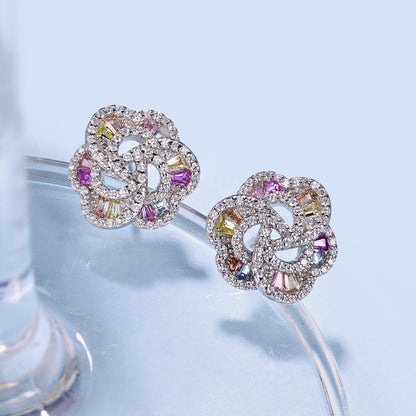[Elowen Jewels]Exquisite Flower Shape Daily Earrings