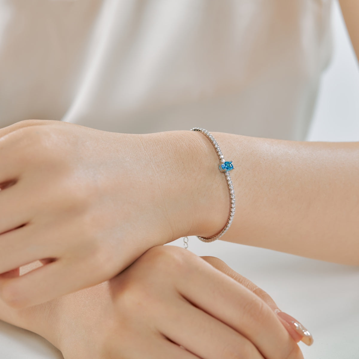 [Elowen Jewels]0.75 Carat Exquisite Oval Cut Daily Bracelet