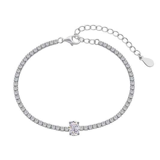 [Elowen Jewels]0.75 Carat Exquisite Oval Cut Daily Bracelet