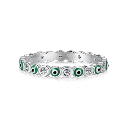 [Elowen Jewels]Sparkling Vibrant Round Shape Daily Ring