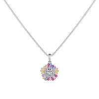 [Elowen Jewel]Charming Flower Colorful Necklace