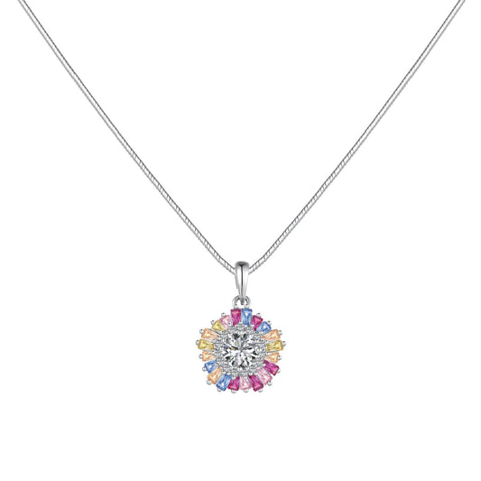 [Elowen Jewels]Charming Flower Colorful Necklace