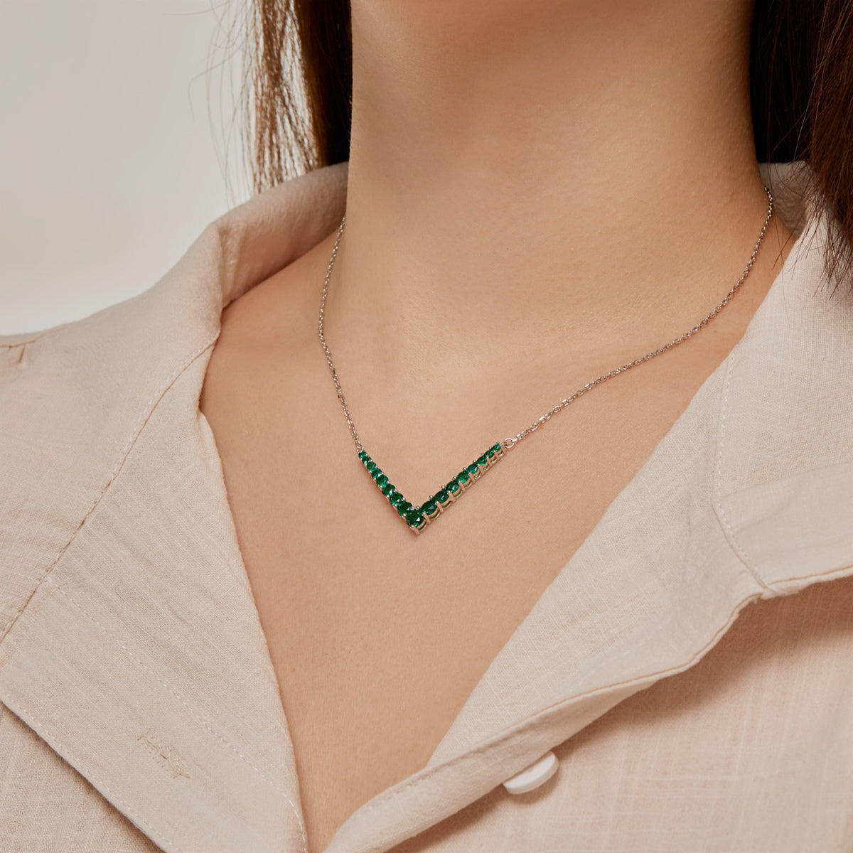 [Elowen Jewels]Ornate Round Cut Necklace