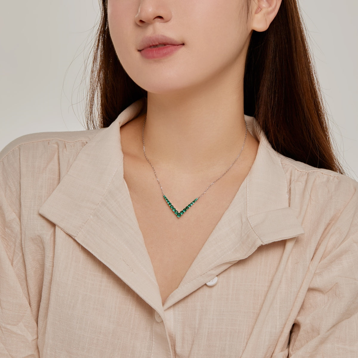 [Elowen Jewels]Ornate Round Cut Necklace