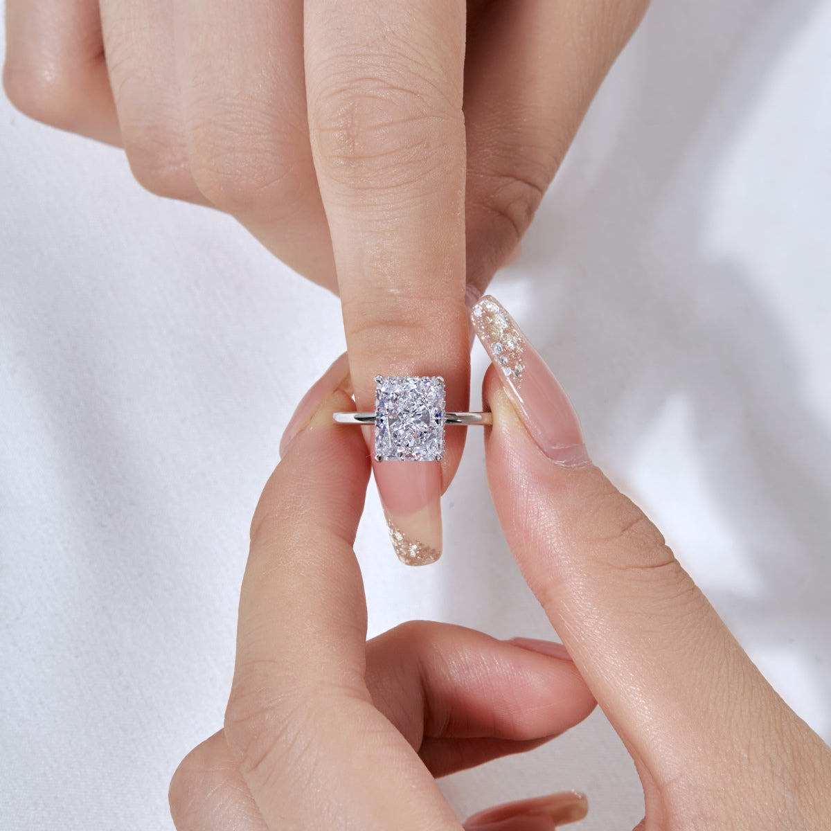 [Elowen Jewels]4.0 Carat Ornate Enchanting Radiand Cut Banquet Ring