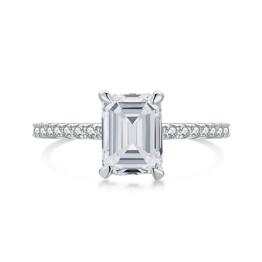 [Elowen Jewels]2.0 Carat Scintillating Ornate Radiant Cut Party Ring