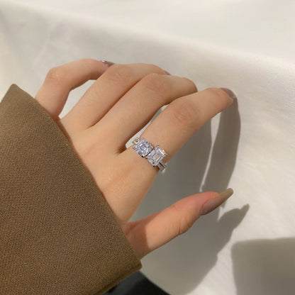 [Elowen Jewels]2.0 Carat Scintillating Ornate Radiant Cut Party Ring