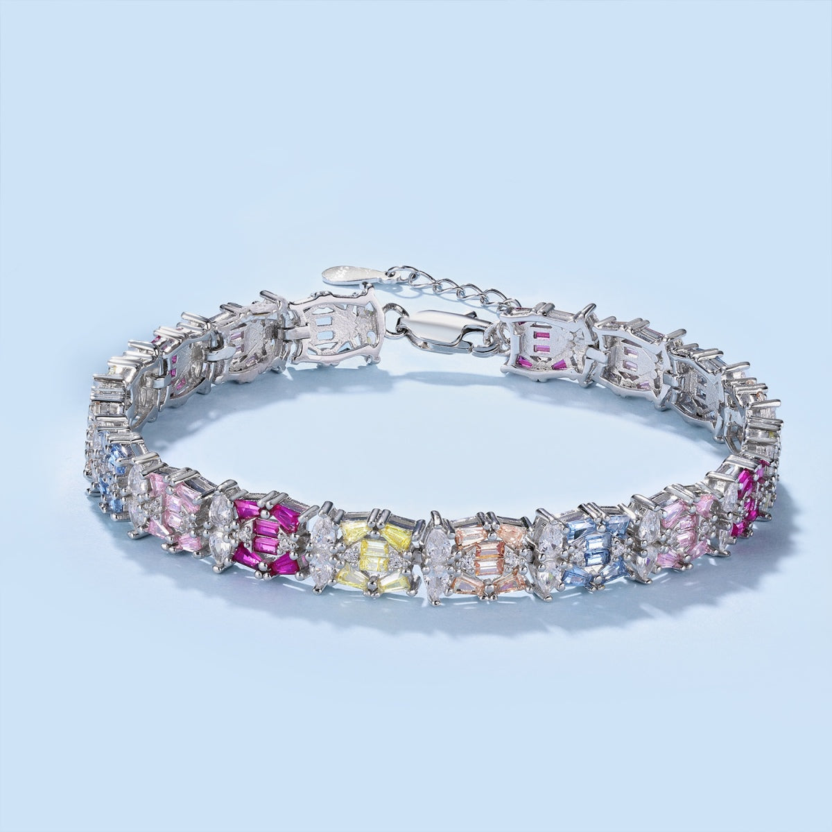 [Elowen Jewels]Delicate Colorful Multi Cut Party Bracelet