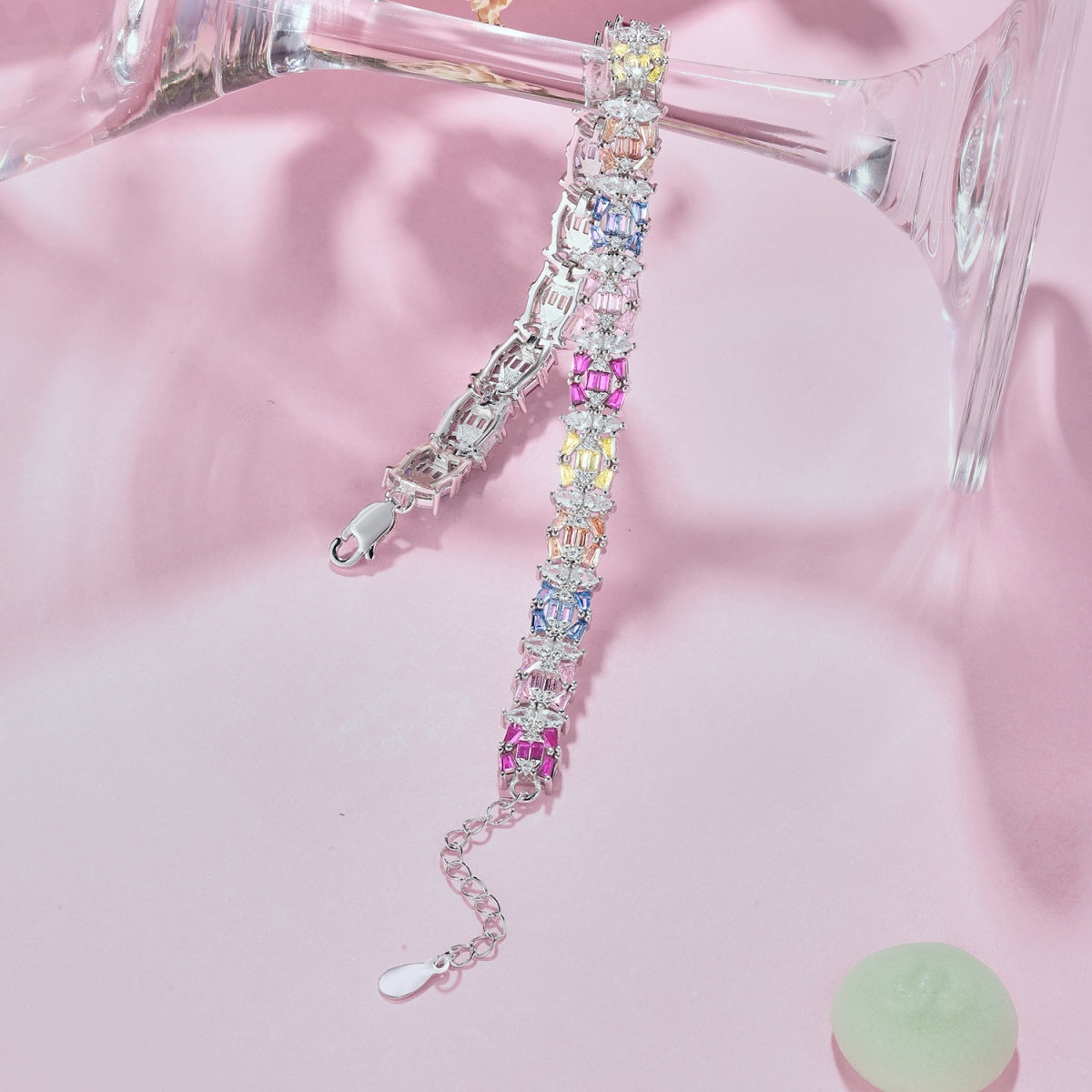 [Elowen Jewels]Delicate Colorful Multi Cut Party Bracelet