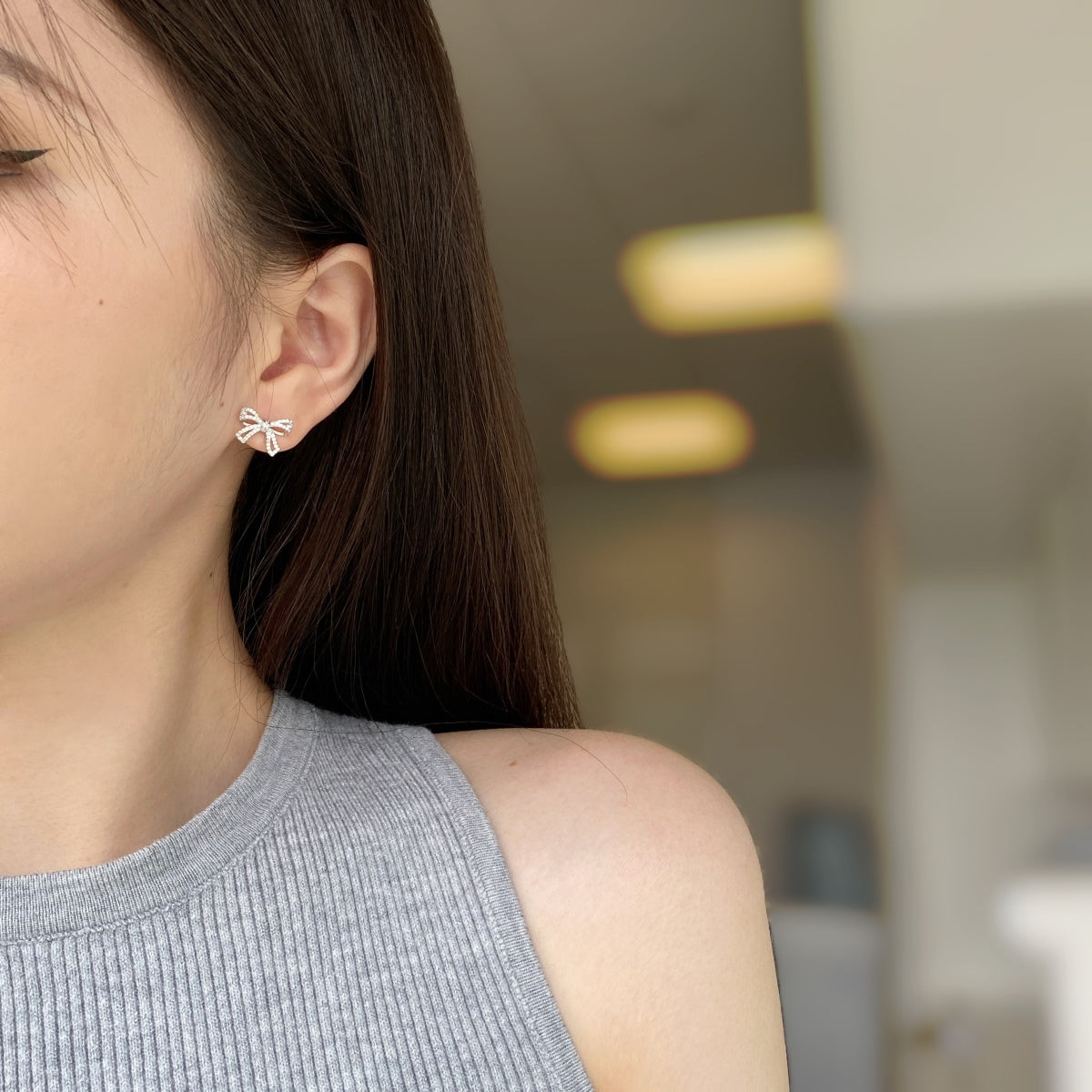 [Elowen Jewels]Dainty Bow Shape Earrings