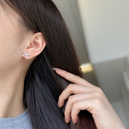 [Elowen Jewels]Dainty Bow Shape Earrings
