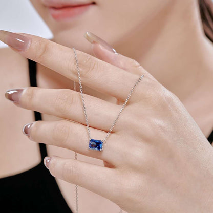 [Elowen Jewels]Luxurious Square Shape Colorful Necalack