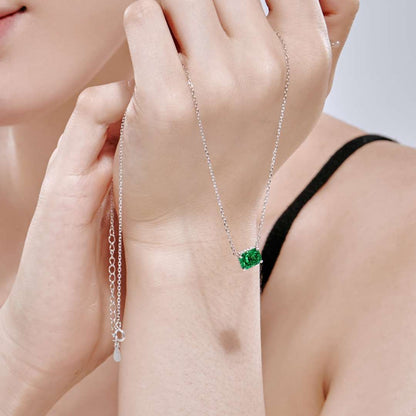 [Elowen Jewels]Luxurious Square Shape Colorful Necalack