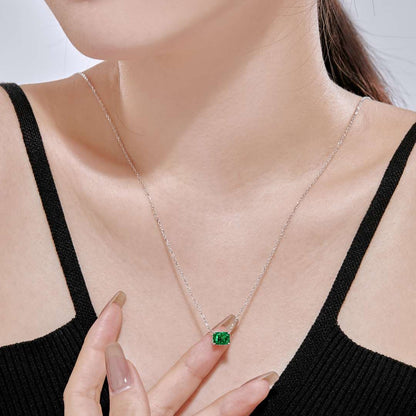[Elowen Jewels]Luxurious Square Shape Colorful Necalack