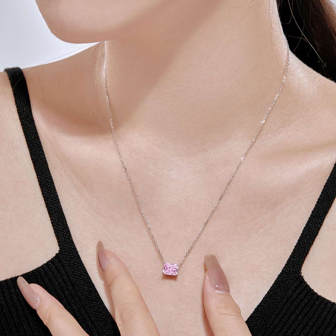 [Elowen Jewels]Luxurious Square Shape Colorful Necalack