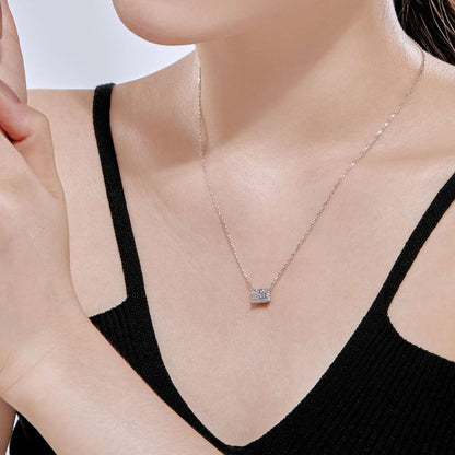 [Elowen Jewels]Luxurious Square Shape Colorful Necalack