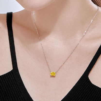 [Elowen Jewels]Luxurious Square Shape Colorful Necalack