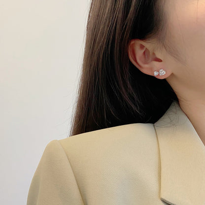 [Elowen Jewels]Double Heart-Shape Classic Princess Style Earrings