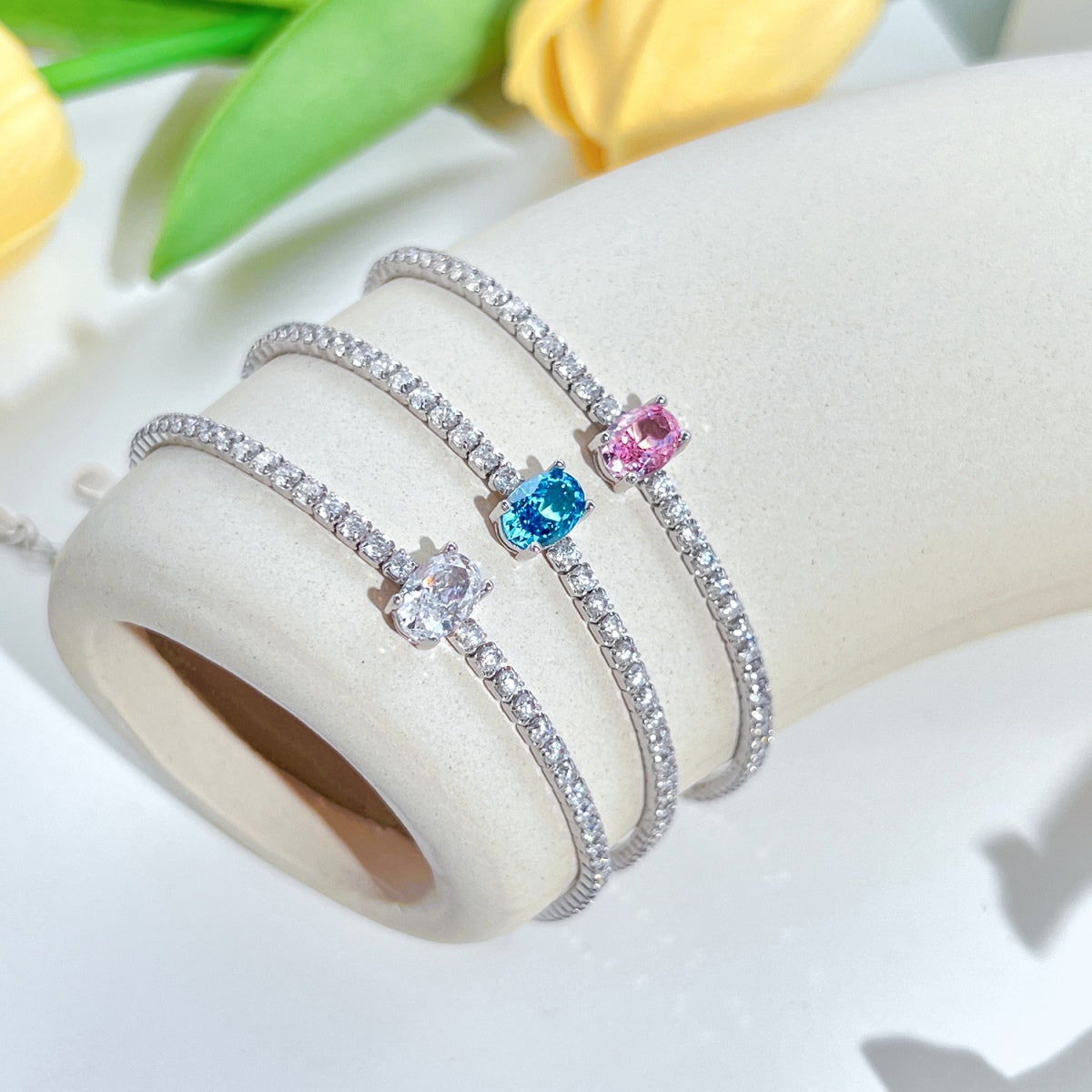 [Elowen Jewels]0.75 Carat Exquisite Oval Cut Daily Bracelet