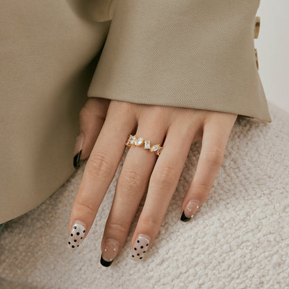 [Elowen Jewels]Delicate Multi Cut Ring