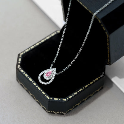 [Elowen Jewels]Sparkling Pear Cut Necklace