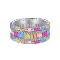 [Elowen Jewel]Dazzling Colorful Radiant Cut Party Ring
