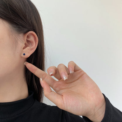 [Elowen Jewels]Sparkling Colorful Round Shape Earrings