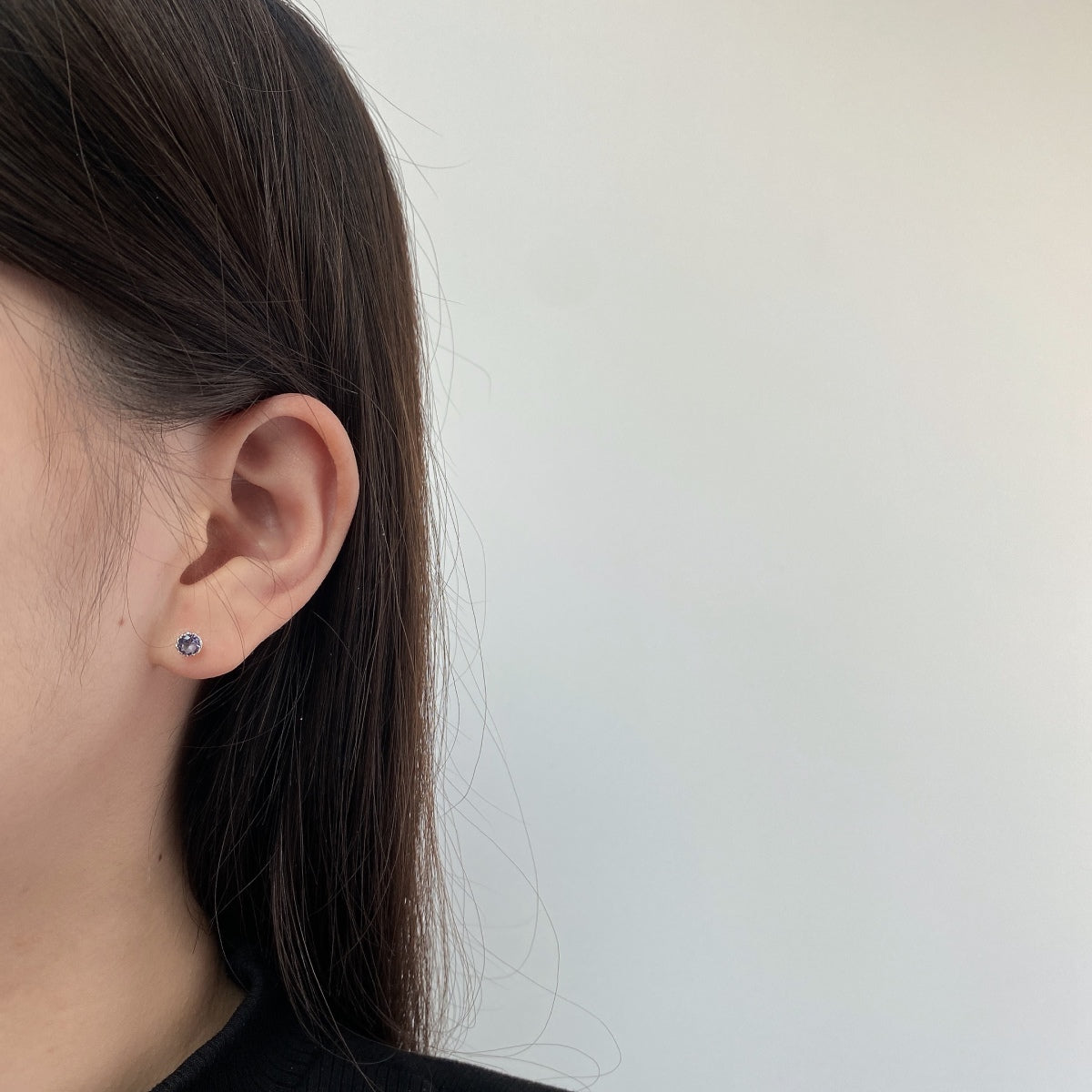 [Elowen Jewels]Sparkling Colorful Round Shape Earrings