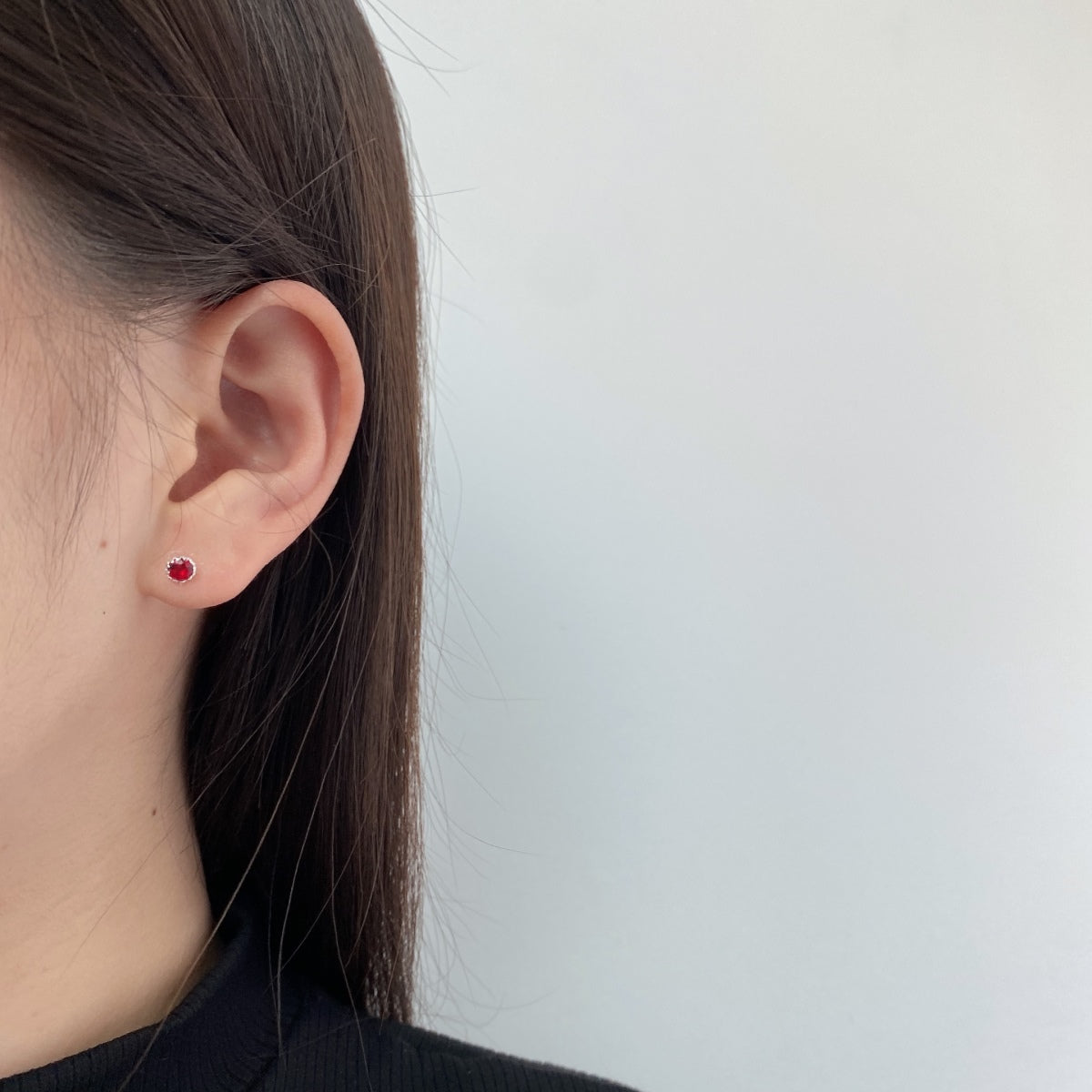 [Elowen Jewels]Sparkling Colorful Round Shape Earrings